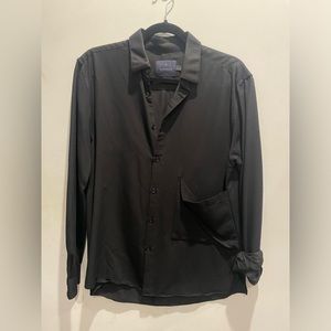 TOPMAN Viscose polyester blend shirt
